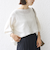 〈手洗い可能〉ペーパー パフ スリーブ 半袖 ニット