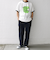 SCREEN STARS: レトロ プリント リンガー Tシャツ◇
