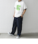 SCREEN STARS: レトロ プリント リンガー Tシャツ◇