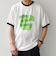 SCREEN STARS: レトロ プリント リンガー Tシャツ◇
