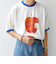 SCREEN STARS: レトロ プリント リンガー Tシャツ◇
