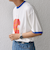 SCREEN STARS: レトロ プリント リンガー Tシャツ◇