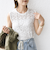 〈手洗い可能〉ラッセル レース ノースリーブ
