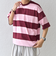 SHIPS any: ワイド カラー ボーダー スピンドル Tシャツ◇