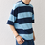 SHIPS any: ワイド カラー ボーダー スピンドル Tシャツ◇