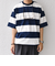 SHIPS any: ワイド カラー ボーダー スピンドル Tシャツ◇