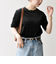 SHIPS any:〈洗濯機可能〉ポリエステル ベロア ハーフスリーブ コンパクト TEE