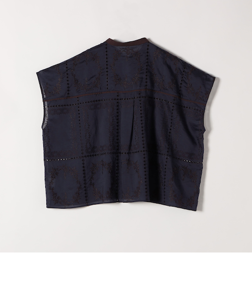 SHIPS any:〈手洗い可能〉エンブロイダリー レース シアー フレンチ