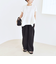 quaranciel:〈手洗い可能〉ハンカチーフヘム フレア クルーネック TEE