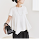 quaranciel:〈手洗い可能〉ハンカチーフヘム フレア クルーネック TEE
