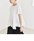 quaranciel:〈手洗い可能〉ハンカチーフヘム フレア クルーネック TEE