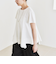 quaranciel:〈手洗い可能〉ハンカチーフヘム フレア クルーネック TEE