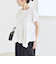 quaranciel:〈手洗い可能〉ハンカチーフヘム フレア クルーネック TEE