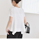 quaranciel:〈手洗い可能〉ハンカチーフヘム フレア クルーネック TEE