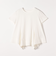 quaranciel:〈手洗い可能〉ハンカチーフヘム フレア クルーネック TEE