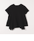quaranciel:〈手洗い可能〉ハンカチーフヘム フレア クルーネック TEE
