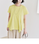 quaranciel:〈手洗い可能〉ハンカチーフヘム フレア クルーネック TEE