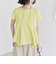 quaranciel:〈手洗い可能〉ハンカチーフヘム フレア クルーネック TEE