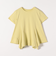 quaranciel:〈手洗い可能〉ハンカチーフヘム フレア クルーネック TEE
