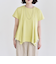 quaranciel:〈手洗い可能〉ハンカチーフヘム フレア クルーネック TEE