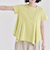quaranciel:〈手洗い可能〉ハンカチーフヘム フレア クルーネック TEE