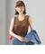 〈手洗い可能〉ポリエステル スノー ベロア 前後 2WAY タンクトップ
