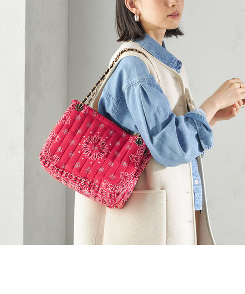 最安値　MALUS マリュス　バンダナ キルティング ショルダー バッグ MALUS: バンダナ キルティング ショルダー バッグ｜シップスの