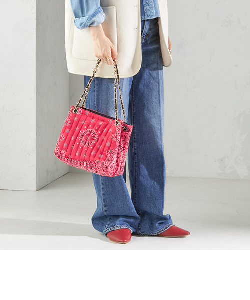 FRAMeWORK MALUS/マリュス バンダナキルティングショルダーBAG SHIPS｜MALUS: バンダナ キルティング ショルダー バッグ