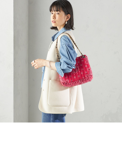 READYMADE ピンク バンダナ柄 ショルダーバッグ READYMADE ピンク バンダナ柄 ショルダーバッグ