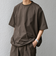 SHIPS any:〈撥水/軽量/ストレッチ〉SOLOTEX(R) シアサッカー スピンドル Tシャツ(セットアップ対応)25SS◇