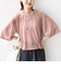 〈手洗い可能〉シアー トリコット ポリエステル ベロア 五分袖 ワイド TEE
