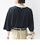 〈手洗い可能〉シアー トリコット ポリエステル ベロア 五分袖 ワイド TEE