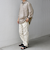 SHIPS any: コットン/リネン 7分袖 スキッパー プルオーバー シャツ◇◇