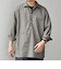 SHIPS any: コットン/リネン 7分袖 スキッパー プルオーバー シャツ◇◇