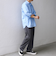 SHIPS any: コットン/リネン 7分袖 スキッパー プルオーバー シャツ◇◇