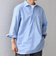 SHIPS any: コットン/リネン 7分袖 スキッパー プルオーバー シャツ◇◇