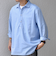 SHIPS any: コットン/リネン 7分袖 スキッパー プルオーバー シャツ◇◇