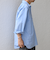 SHIPS any: コットン/リネン 7分袖 スキッパー プルオーバー シャツ◇◇