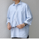 SHIPS any: コットン/リネン 7分袖 スキッパー プルオーバー シャツ◇◇