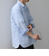 SHIPS any: コットン/リネン 7分袖 スキッパー プルオーバー シャツ◇◇