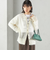 モヘヤ クルーネック カーディガン