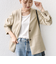 〈手洗い可能〉TUMUGITO(R) シャーク ツイード カラーレス ジャケット
