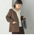 〈手洗い可能〉TUMUGITO(R) シャーク ツイード カラーレス ジャケット