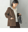 〈手洗い可能〉TUMUGITO(R) シャーク ツイード カラーレス ジャケット
