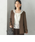 〈手洗い可能〉TUMUGITO(R) シャーク ツイード カラーレス ジャケット