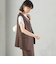 〈手洗い可能〉ハイカウント ダブルクロス ジレ