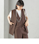 〈手洗い可能〉ハイカウント ダブルクロス ジレ