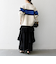 SHIPS any:〈手洗い可能〉パネル ボーダー スキッパー ニット プルオーバー