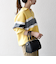 SHIPS any:〈手洗い可能〉パネル ボーダー スキッパー ニット プルオーバー