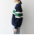 SHIPS any:〈手洗い可能〉パネル ボーダー スキッパー ニット プルオーバー